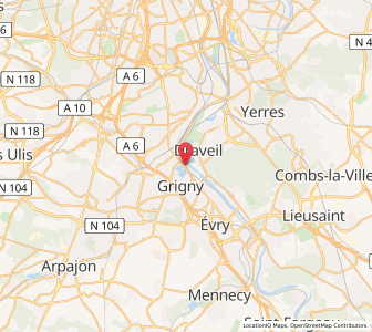 Map of Viry-Châtillon, Île-de-France