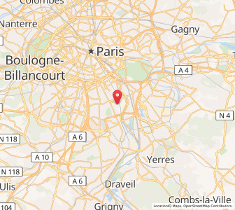 Map of Vitry-sur-Seine, Île-de-France