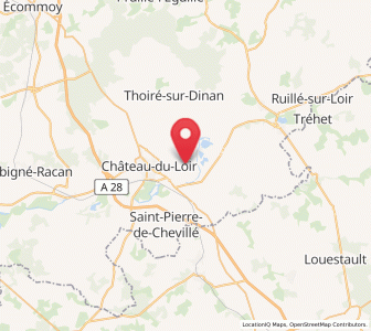 Map of Vouvray-sur-Loir, Pays de la Loire