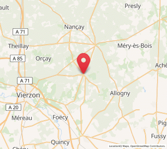 Map of Vouzeron, Centre