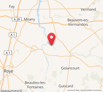 Map of Voyennes, Hauts-de-France