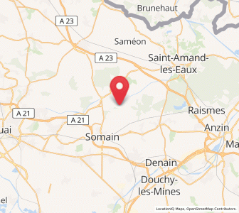 Map of Wandignies-Hamage, Hauts-de-France