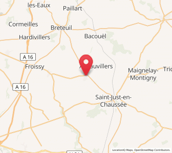 Map of Wavignies, Hauts-de-France