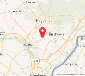 Map of Weitbruch, Grand Est