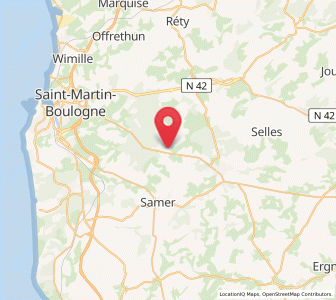 Map of Wirwignes, Hauts-de-France