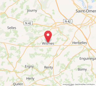 Map of Wismes, Hauts-de-France