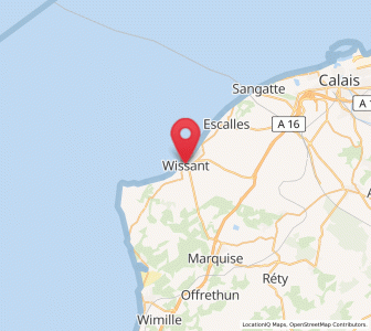 Map of Wissant, Hauts-de-France