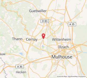 Map of Wittelsheim, Grand Est