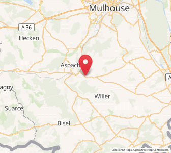 Map of Wittersdorf, Grand Est