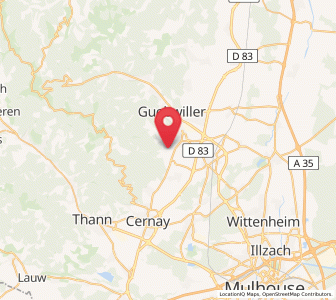 Map of Wuenheim, Grand Est
