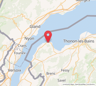 Map of Yvoire, Auvergne-Rhône-Alpes