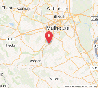 Map of Zillisheim, Grand Est