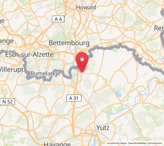 Map of Zoufftgen, Grand Est