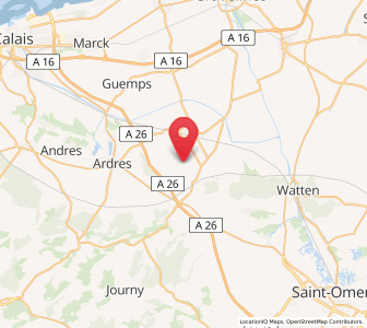 Map of Zutkerque, Hauts-de-France