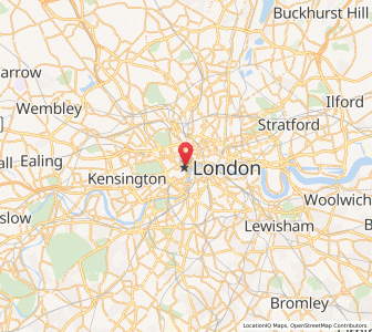 Karte von London, England