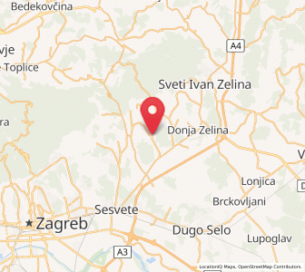 Map of Adamovec, City of Zagreb