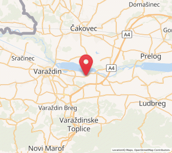 Map of Bartolovec, County of Varaždin