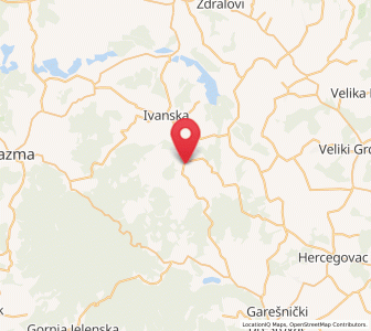 Map of Berek, Bjelovar-Bilogora
