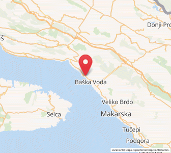 Map of Brela, Split-Dalmatia