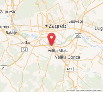 Map of Buzin, City of Zagreb