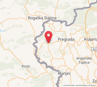 Map of Desinić, County of Krapina-Zagorje