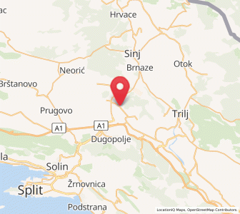 Map of Dicmo Prisoje, Split-Dalmatia