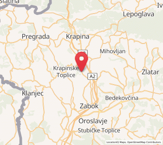 Map of Donja Pačetina, County of Krapina-Zagorje