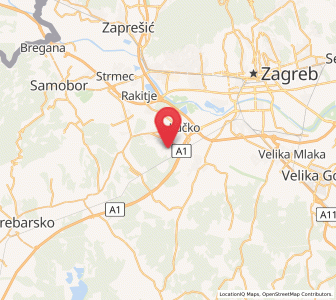 Map of Donji Stupnik, County of Zagreb