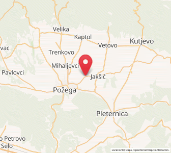 Map of Eminovci, County of Požega-Slavonia