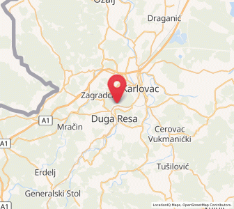 Map of Gornje Mrzlo Polje, Karlovac
