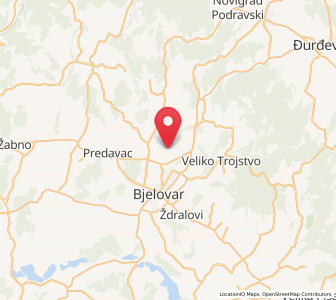 Map of Gornje Plavnice, Bjelovar-Bilogora