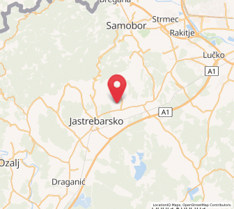 Map of Gornji Desinec, County of Zagreb