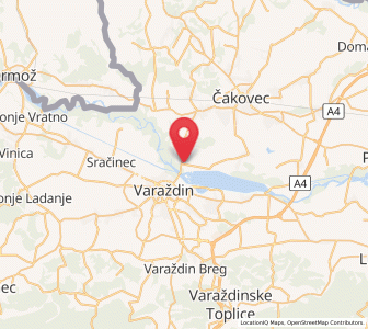 Map of Gornji Kuršanec, County of Međimurje