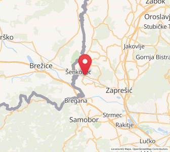 Map of Gornji Laduč, County of Zagreb