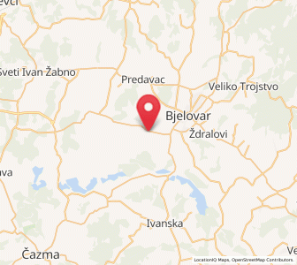 Map of Gudovac, Bjelovar-Bilogora
