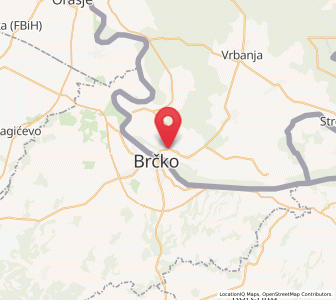 Map of Gunja, Vukovar-Sirmium