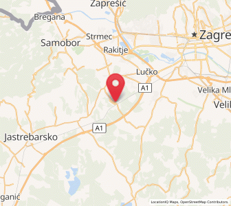Map of Horvati, City of Zagreb