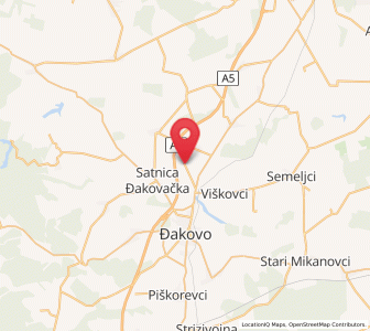 Map of Ivanovci Đakovački, County of Osijek-Baranja