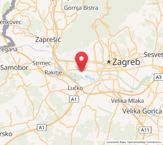 Map of Jankomir, City of Zagreb
