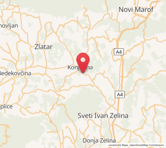 Map of Jertovec, County of Krapina-Zagorje