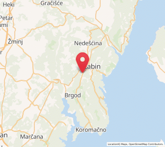 Map of Kapelica, Istria
