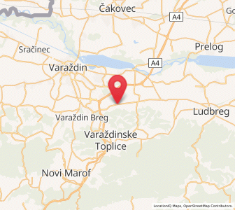 Map of Kelemen, County of Varaždin