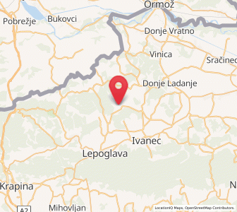 Map of Klenovnik, County of Varaždin