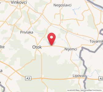 Map of Komletinci, Vukovar-Sirmium