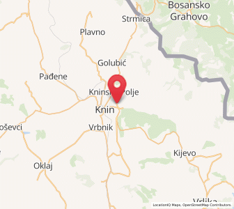 Map of Kovačić, Šibenik-Knin