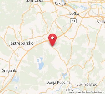 Map of Kupinec, County of Zagreb
