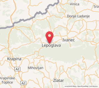 Map of Lepoglava, County of Varaždin