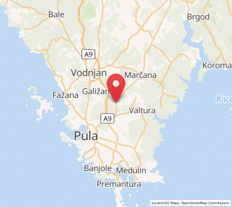 Map of Loborika, Istria