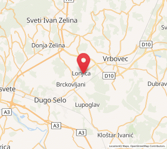 Map of Lonjica, County of Zagreb