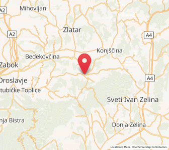 Map of Marija Bistrica, County of Krapina-Zagorje